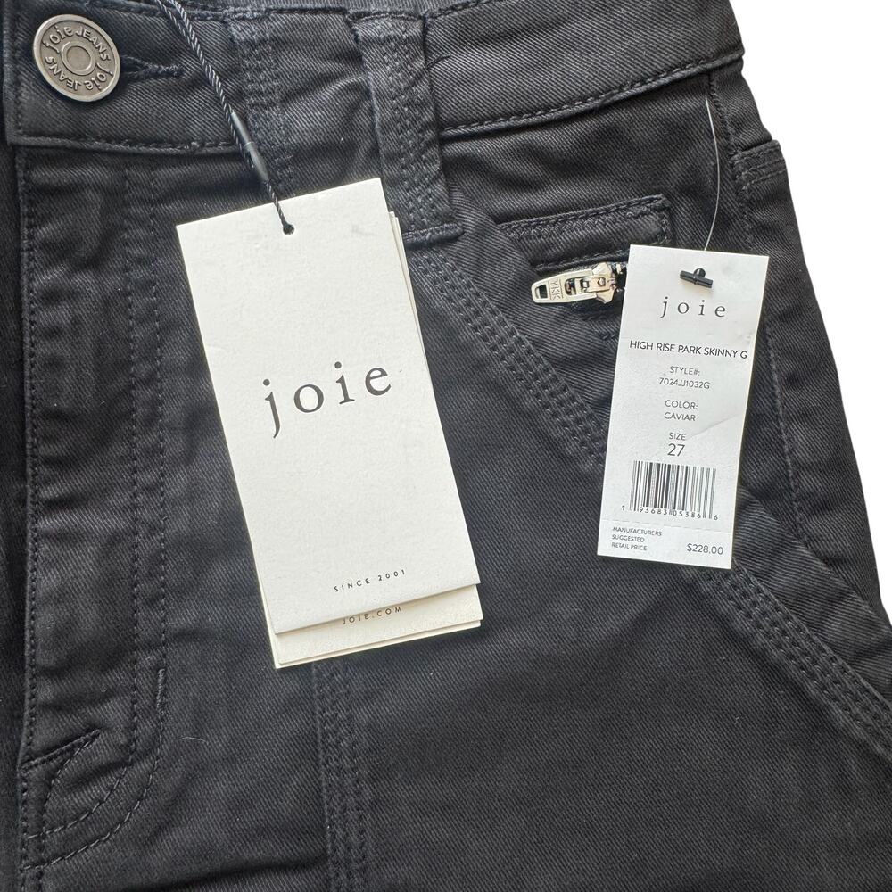 Joie Women's High Waisted Park Limited Edition Cargo Style Pant Black Size 27 - Picture 3 of 5